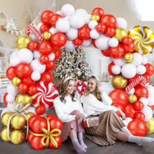 Set New Christmas - Rosso Bianco Oro metallizzato
