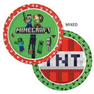 Piatto 23 cm Minecraft 8 pz
