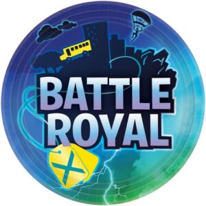 Piatto carta 23 cm Battle Royal 8 pz